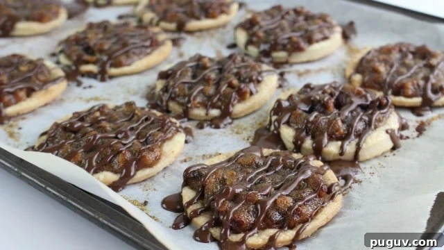 Pecan Pie Cookies Recipe — Chewy, Caramelized Pecan Cookies 8 pecan pie cookies with chocolate