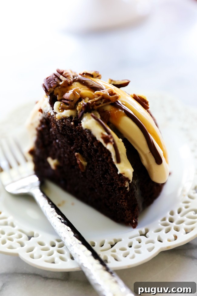 Turtle Bundt Cake whole