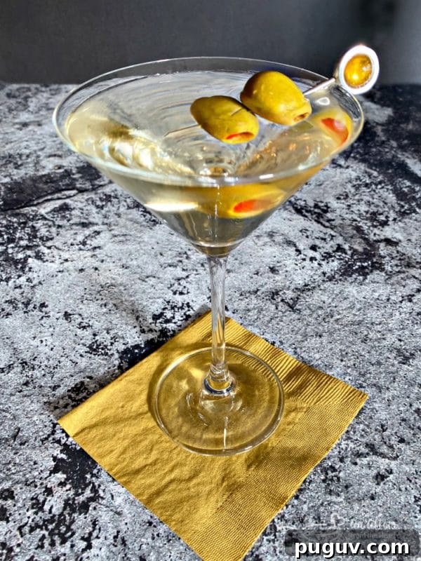How to Make a Classic French Martini Cocktail 10 Dirty Vodka Martini with olives