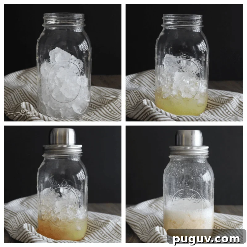 How to Make a Classic French Martini Cocktail 7 mason jars to mix a French martini cocktail