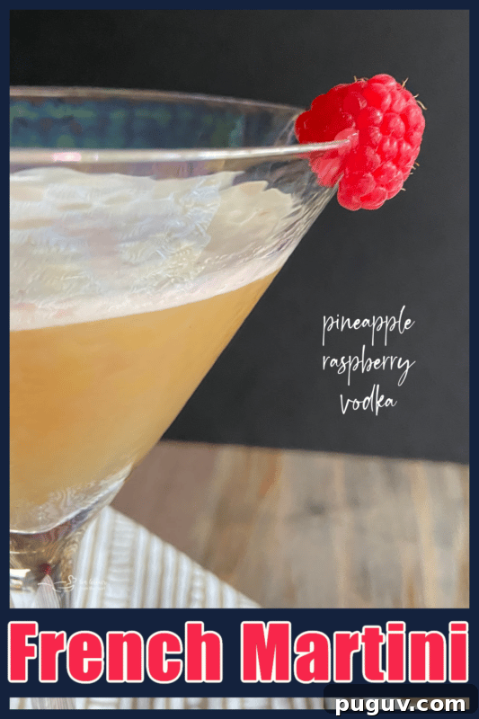 How to Make a Classic French Martini Cocktail 9 French martini recipe title banner