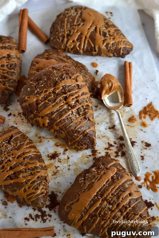 scones on parchment paper