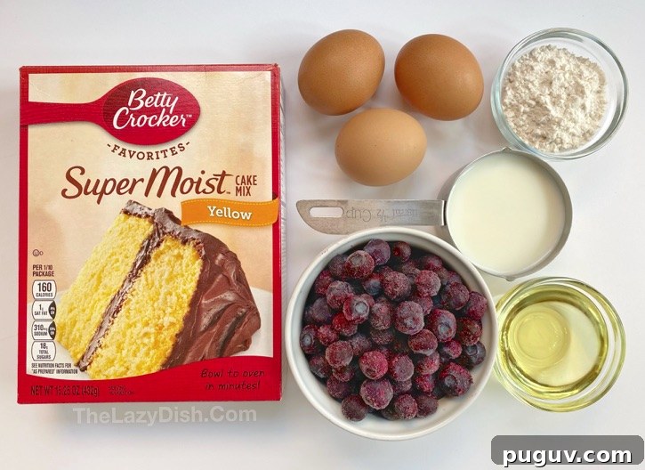 Blueberry Muffins from Cake Mix – Quick Moist Recipe 3 How to make blueberry muffins with cake mix! So quick, easy and simple.