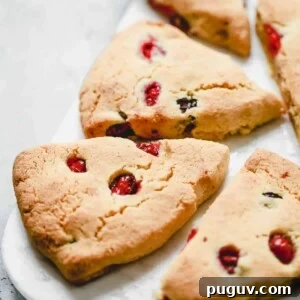 Cranberry Orange Scones Recipe with Zesty Orange Glaze 2 img 31211 3