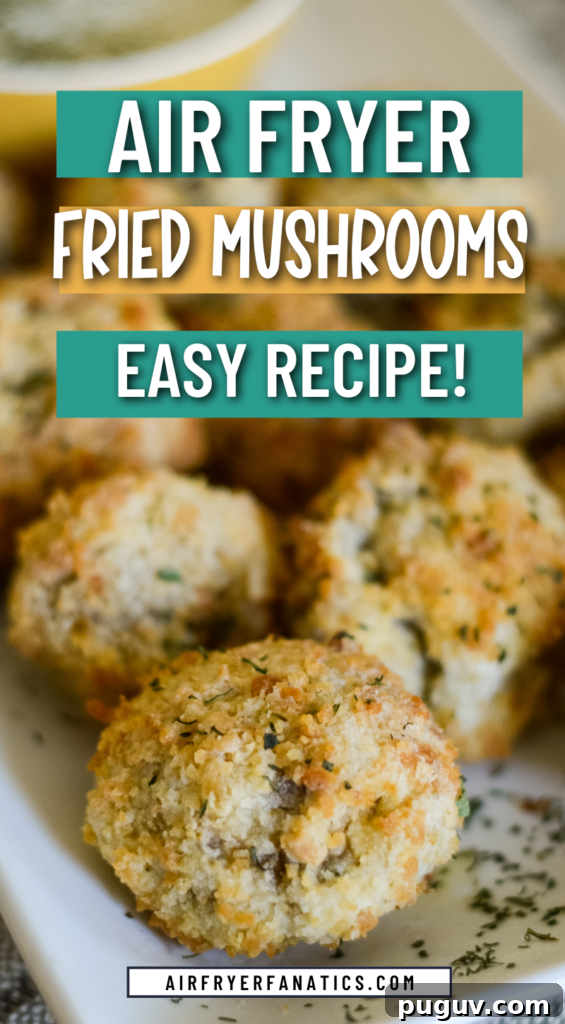 Crispy Air-Fried Mushrooms (Gluten-Free Option) 9 air fryer fried mushrooms