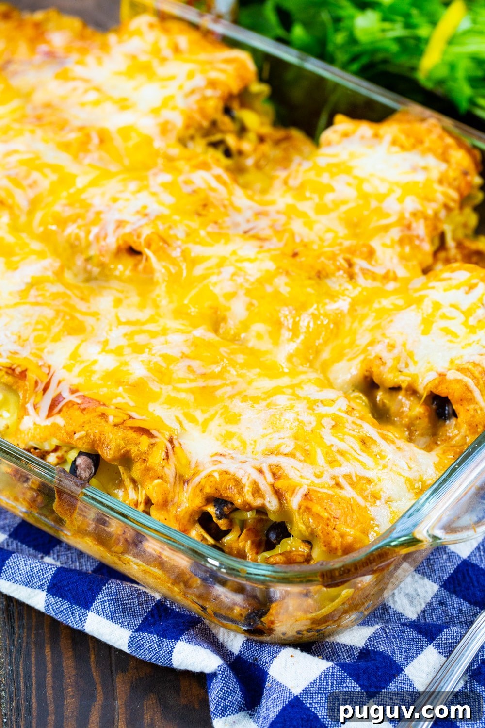Roll-Ups in a baking dish.