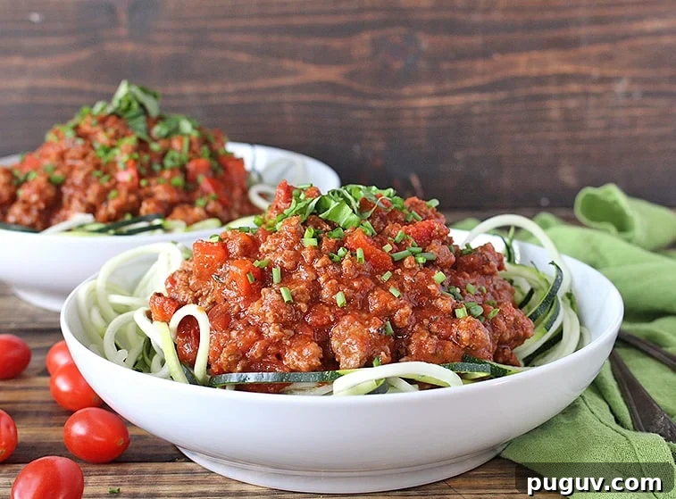 Paleo Whole30 Spaghetti Meat Sauce 