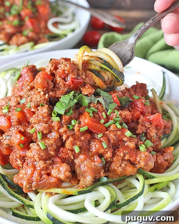 Paleo Whole30 Spaghetti Meat Sauce 