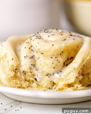 Lemon poppy seed rolls