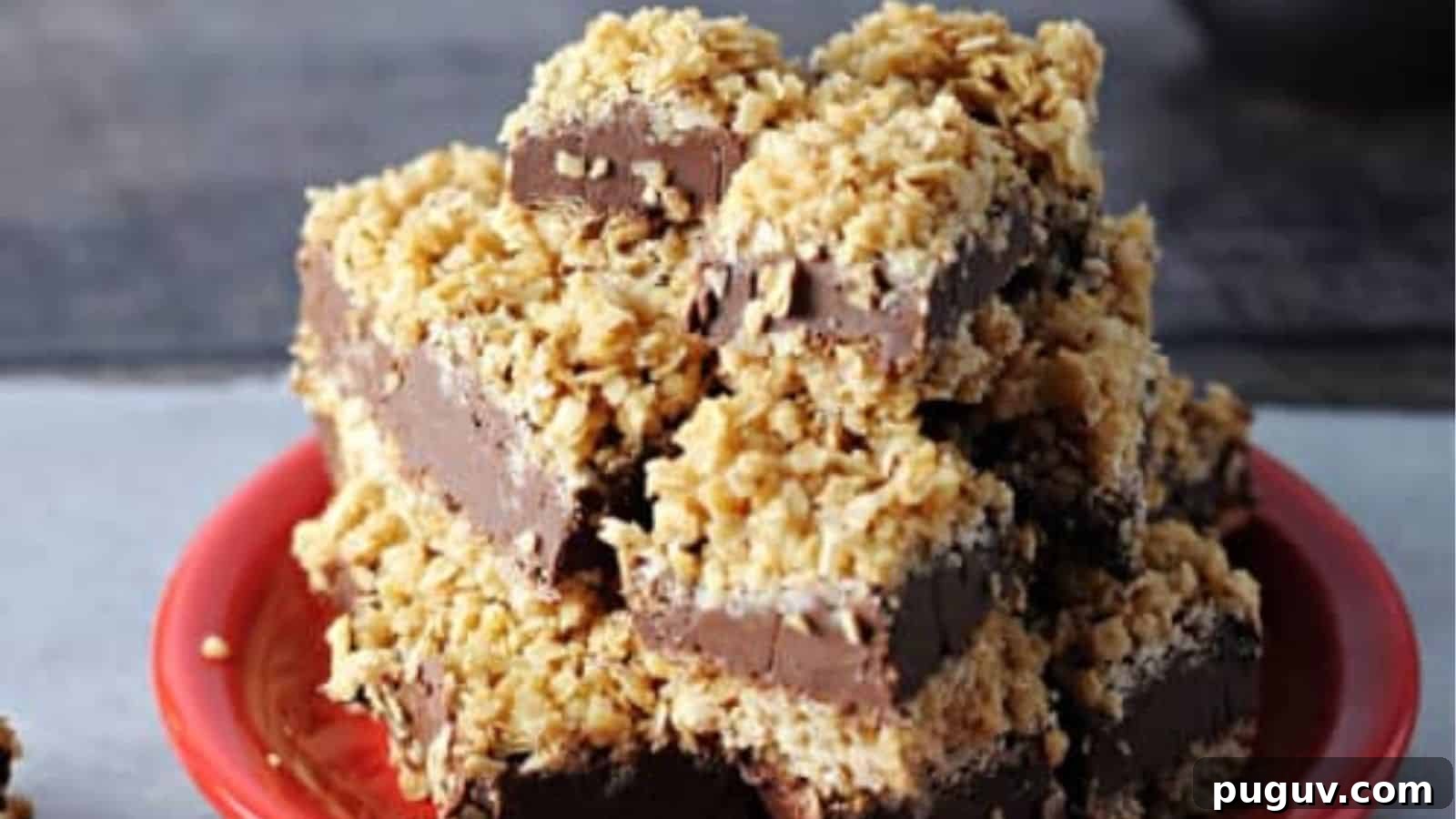 Chocolate Peanut Butter Oatmeal Bars