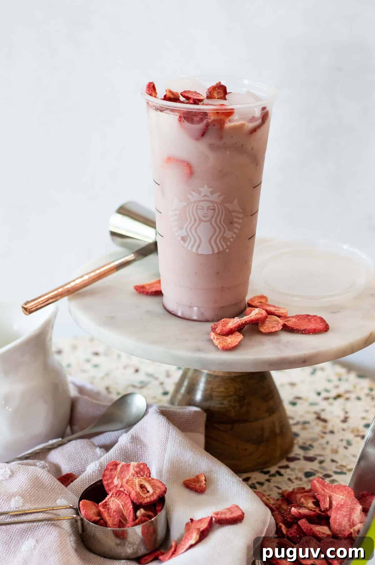 Starbucks Pink Drink Copycat Recipe: How to Make It at Home 3 Starbucks Pink Drink Copycat in a plastic cup