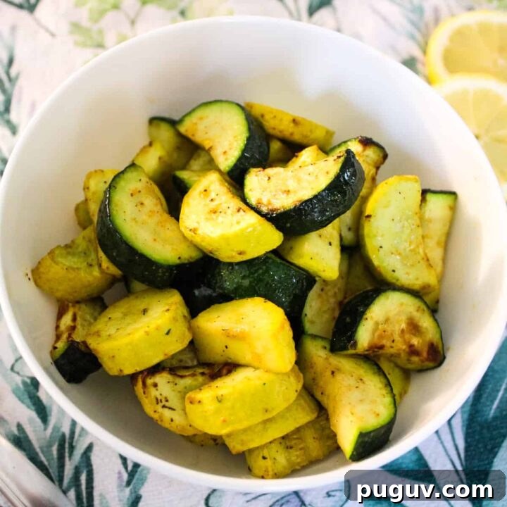 Air fryer zucchini and squash