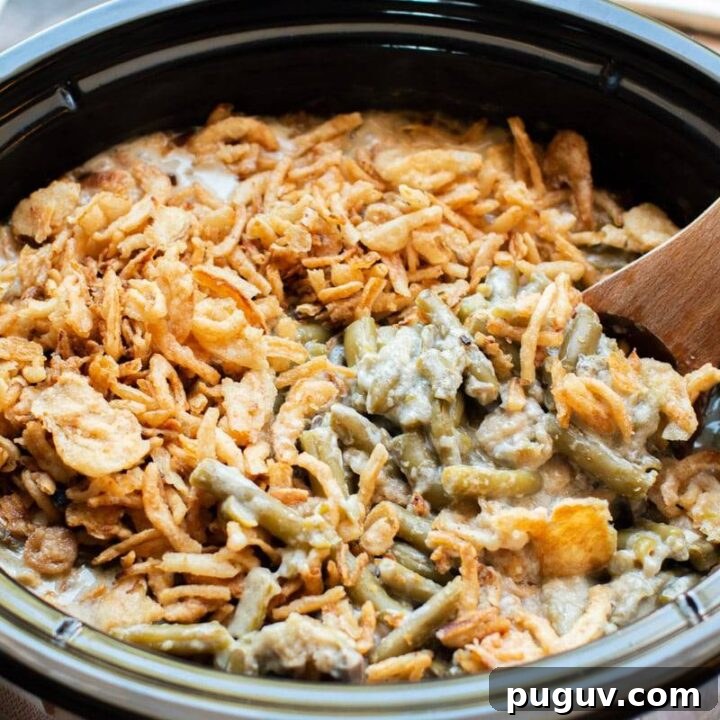 Slow cooker green bean casserole