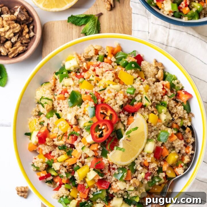 Fresh quinoa salad