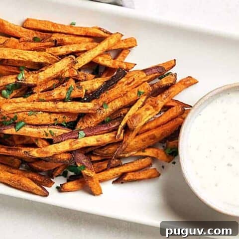Baked sweet potato fries