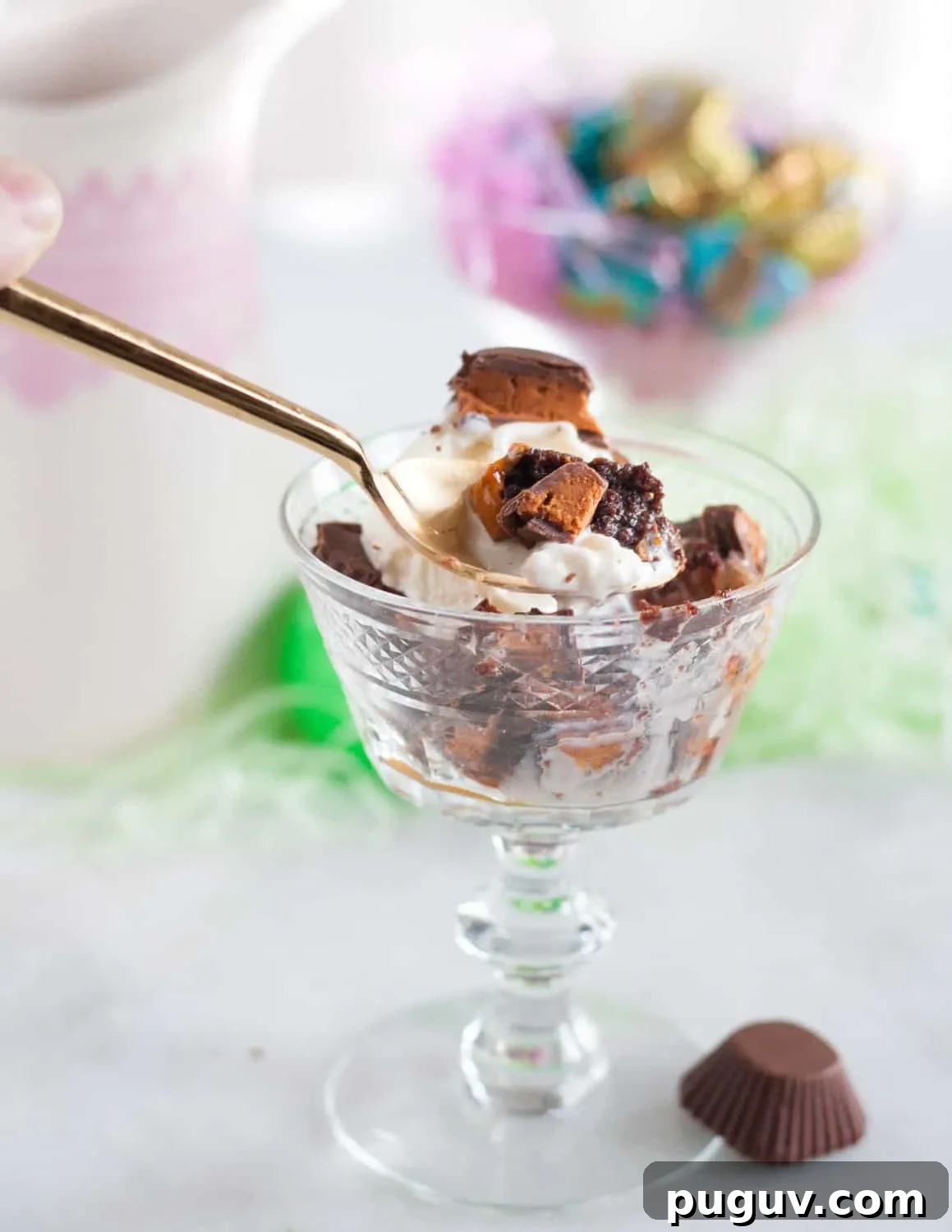 Slow Cooker Butterfinger Brownie Sundaes Recipe 7 Easter brownie sundaes