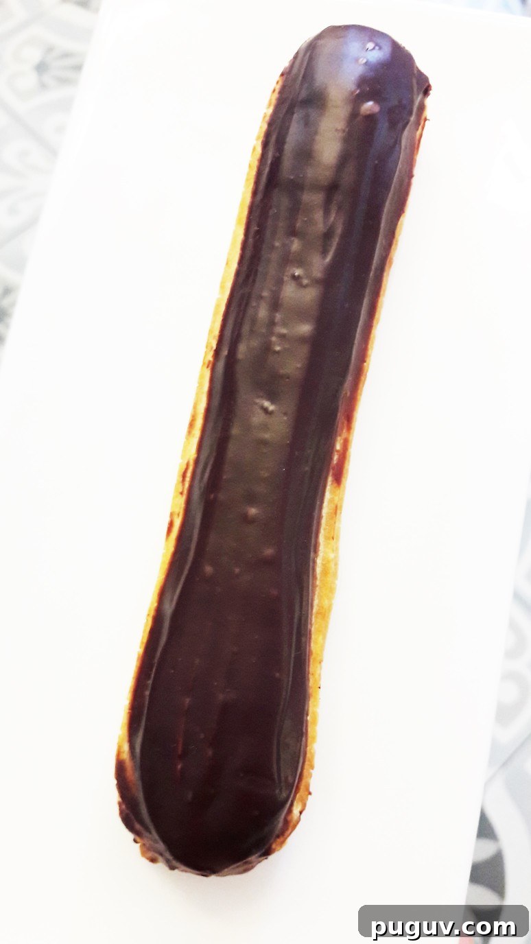 Paris Baguette. The most delicious chocolate éclair!