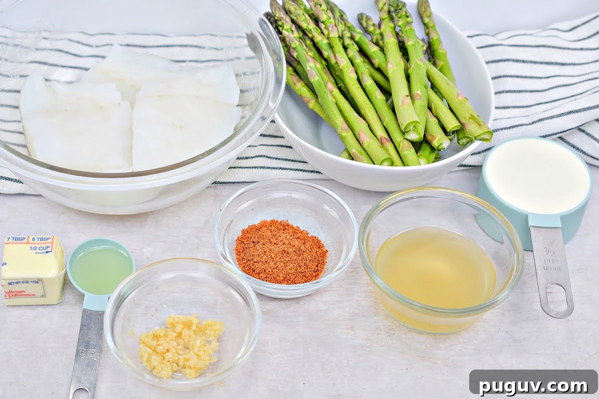 Creamy Cajun Cod Skillet with Asparagus (Keto-Friendly) 3 Creamy Keto Skillet Cajun Cod With Asparagus