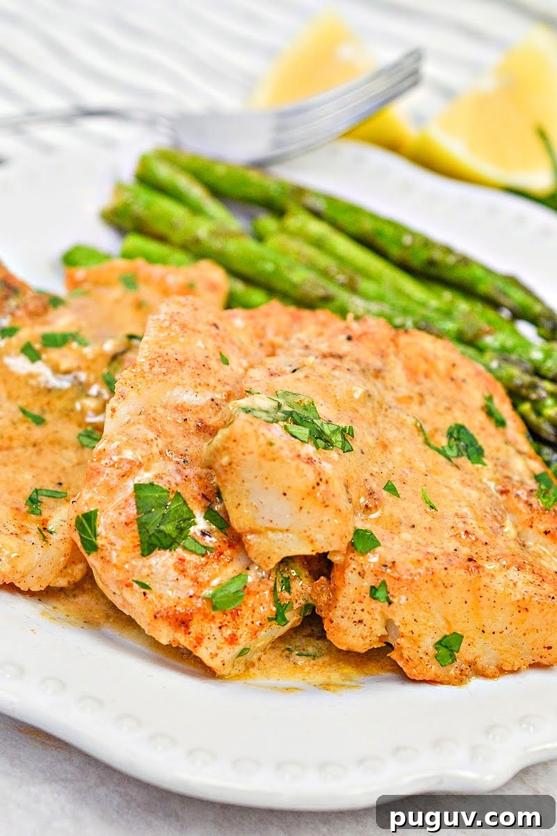 Creamy Cajun Cod Skillet with Asparagus (Keto-Friendly) 4 Creamy Keto Skillet Cajun Cod With Asparagus