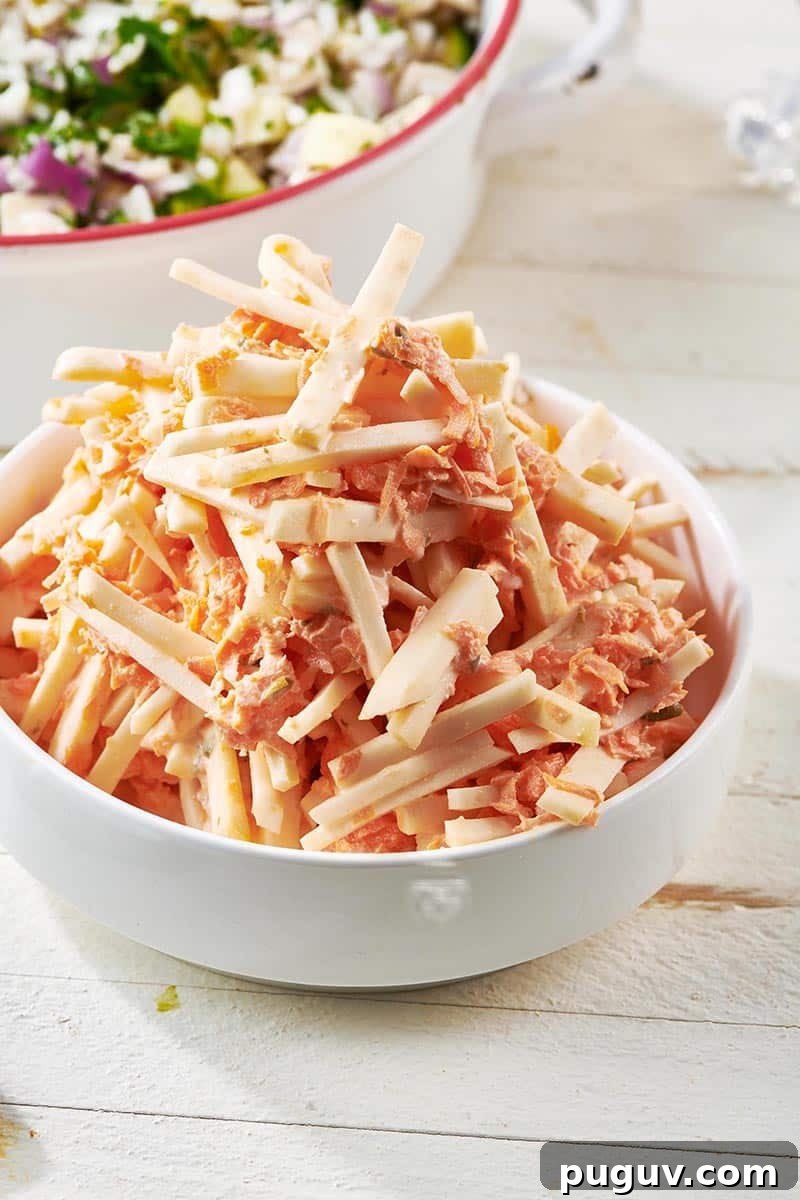 How to Cook Celeriac: Simple Techniques and Delicious Recipes 8 Heaping bowl of Carrot Celeriac Remoulade.