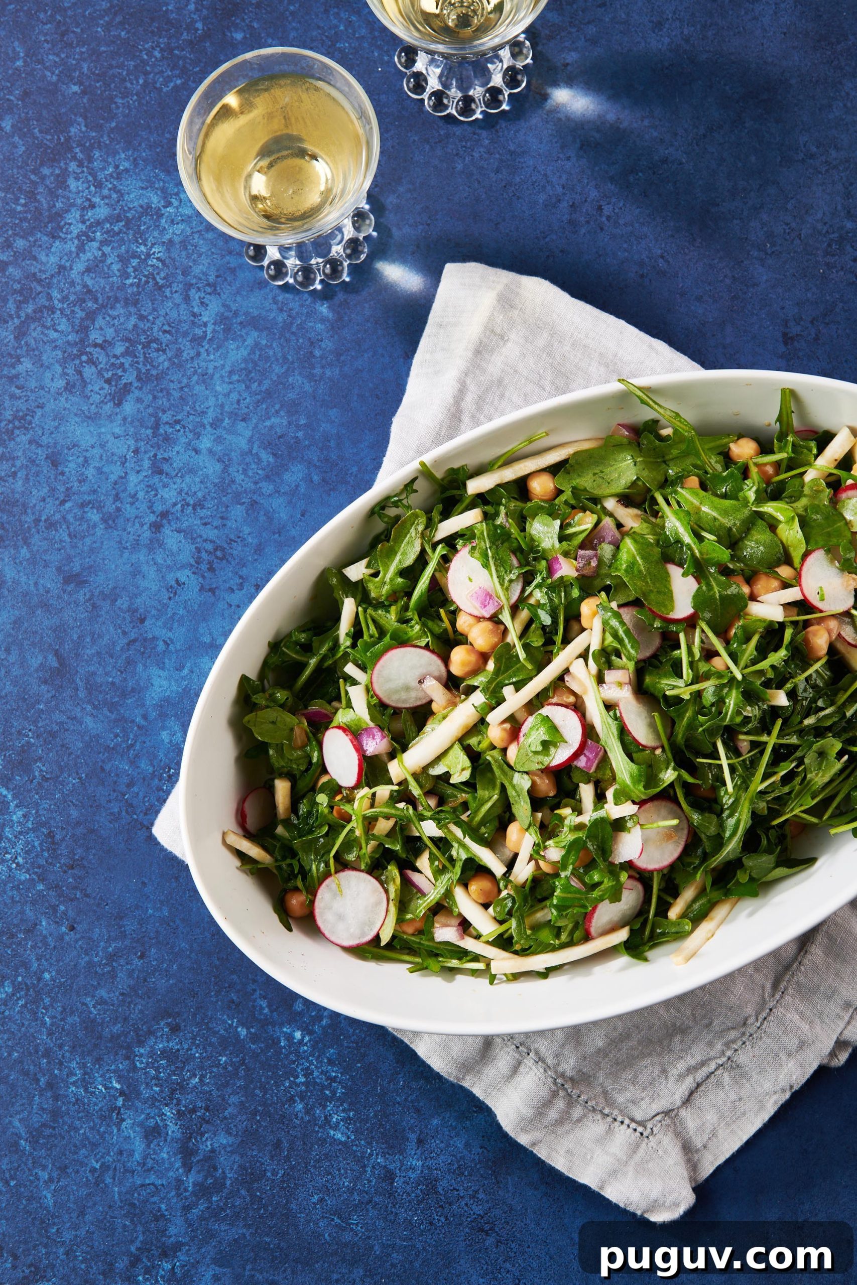 How to Cook Celeriac: Simple Techniques and Delicious Recipes 3 Bowl of Winter Salad on a blue table.
