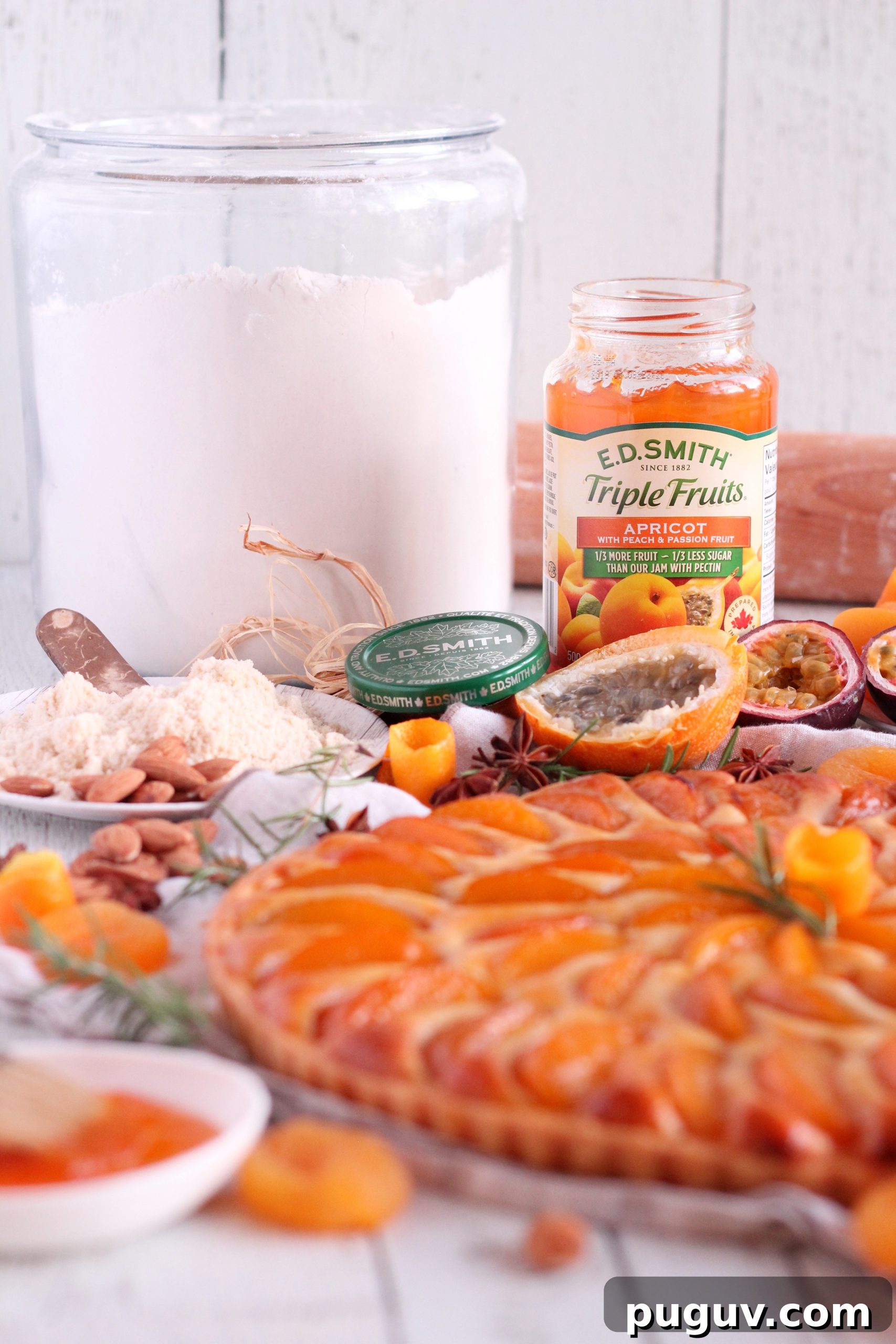 Apricot Tart with Almond Frangipane Filling 12 ed smith apricot jam