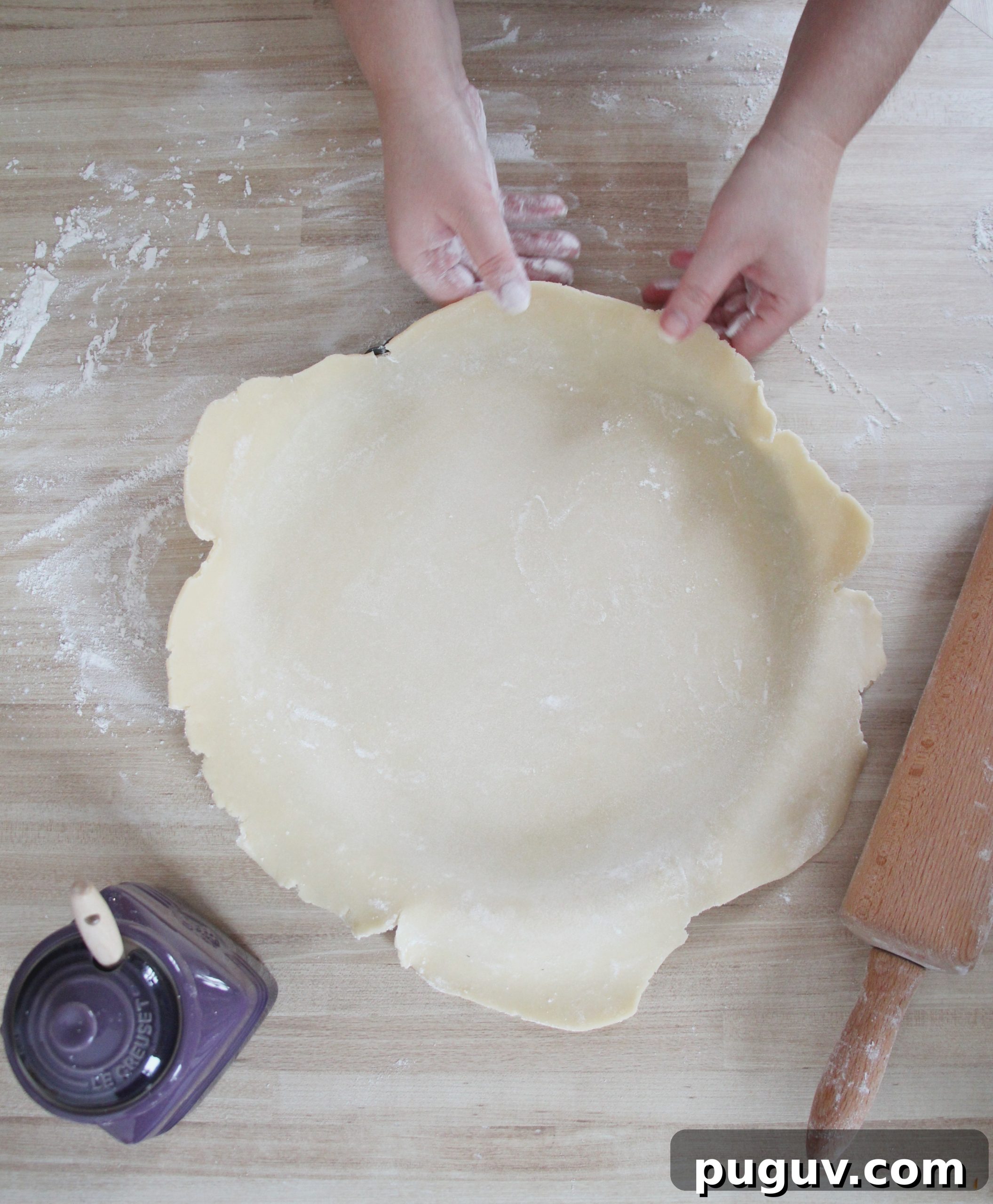 Apricot Tart with Almond Frangipane Filling 4 shortcrust pastry in making