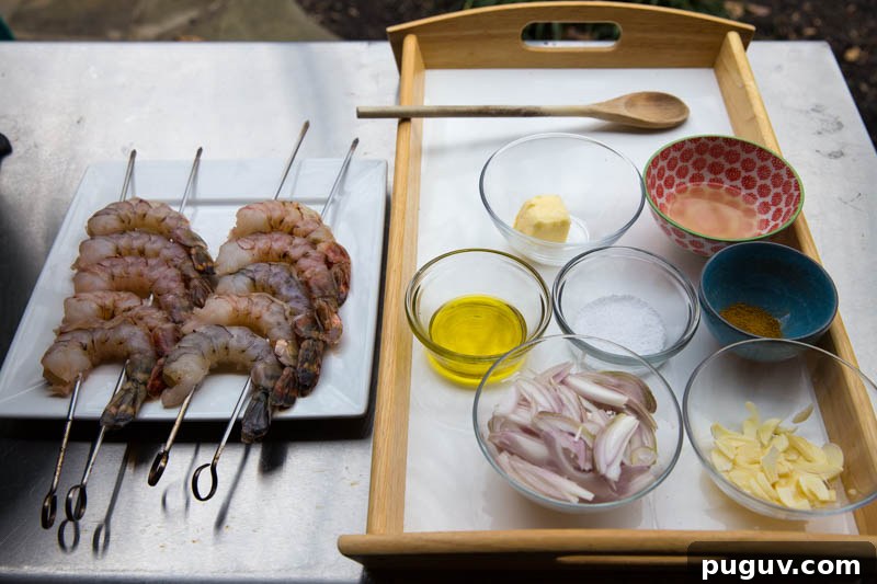 Grilled Vadouvan Curry Shrimp Recipe for the Big Green Egg 5 Grilled Vadouvan Curry Shrimp