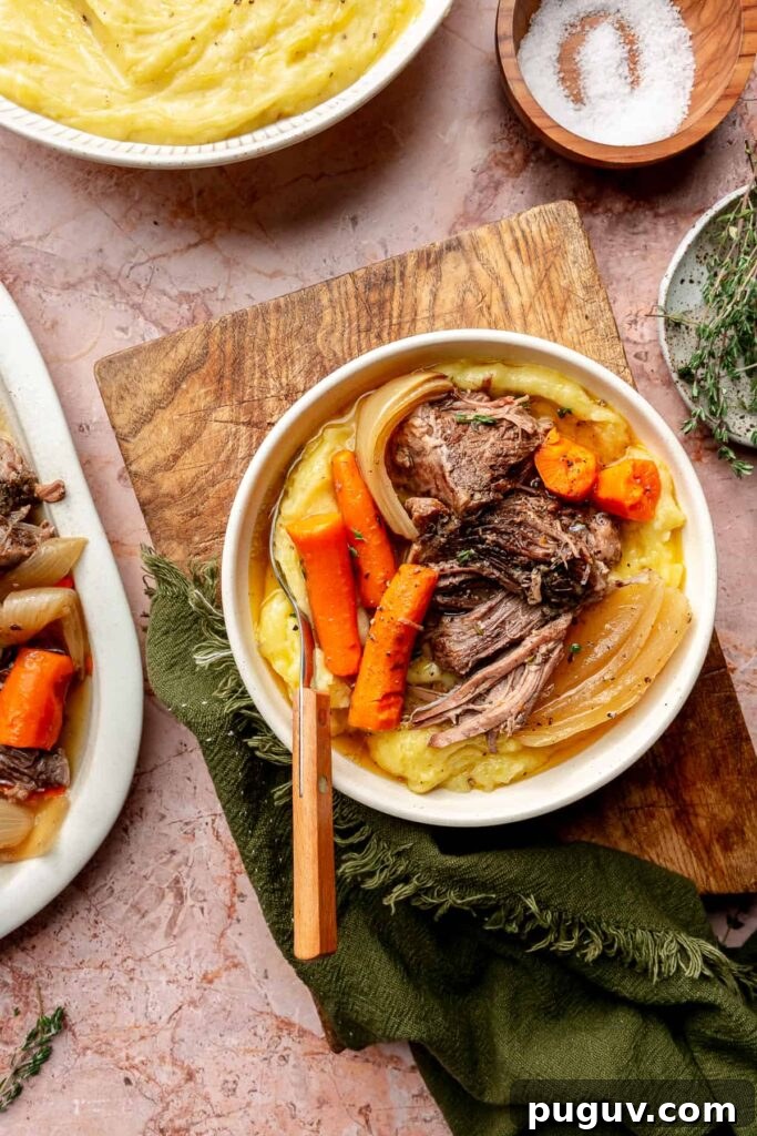 Slow-Cooker Pot Roast with Tender Vegetables and Savory Gravy 5 Slow Cooker Crockpot Pot Roast Recipe