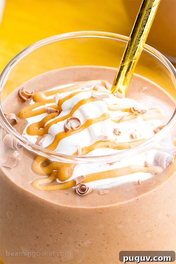 Peanut Butter Hot Chocolate Smoothie — Vegan, Gluten-Free Protein Boost 3 Peanut Butter Hot Chocolate Smoothie