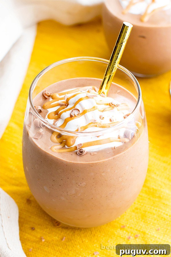 Peanut Butter Hot Chocolate Smoothie — Vegan, Gluten-Free Protein Boost 5 Peanut Butter Hot Chocolate Smoothie