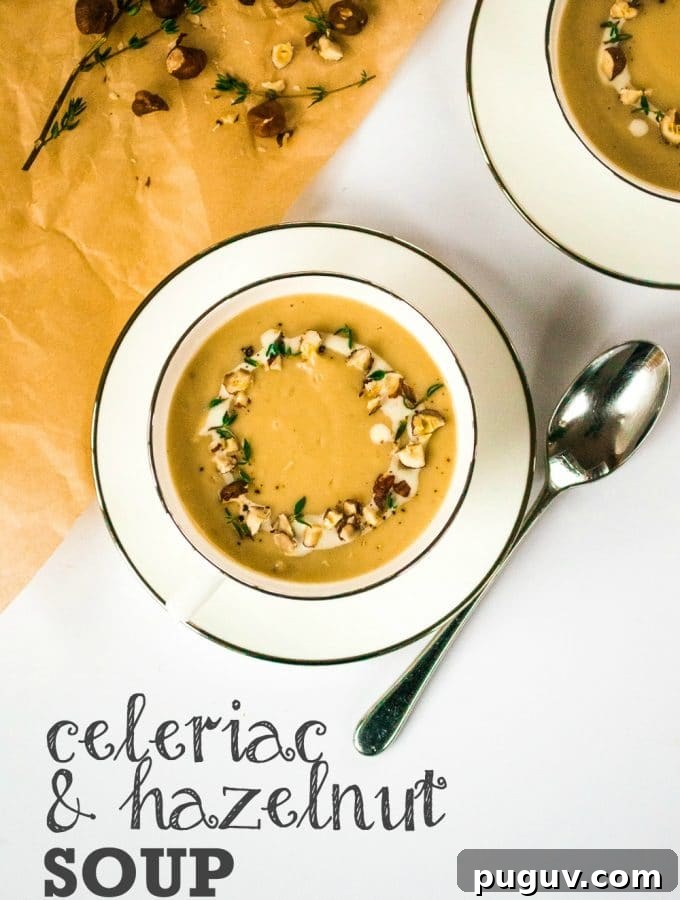 Celeriac & Hazelnut Soup