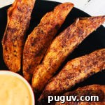 Crispy Baked Sweet Potato Wedges with Garlic Herb Dip 12 Baked Sweet Potato Wedges