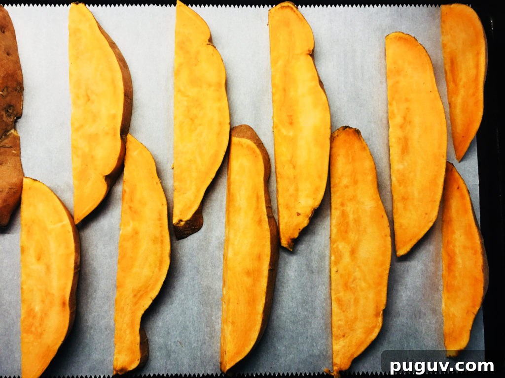 Crispy Baked Sweet Potato Wedges with Garlic Herb Dip 3 Baked Sweet Potato Wedges
