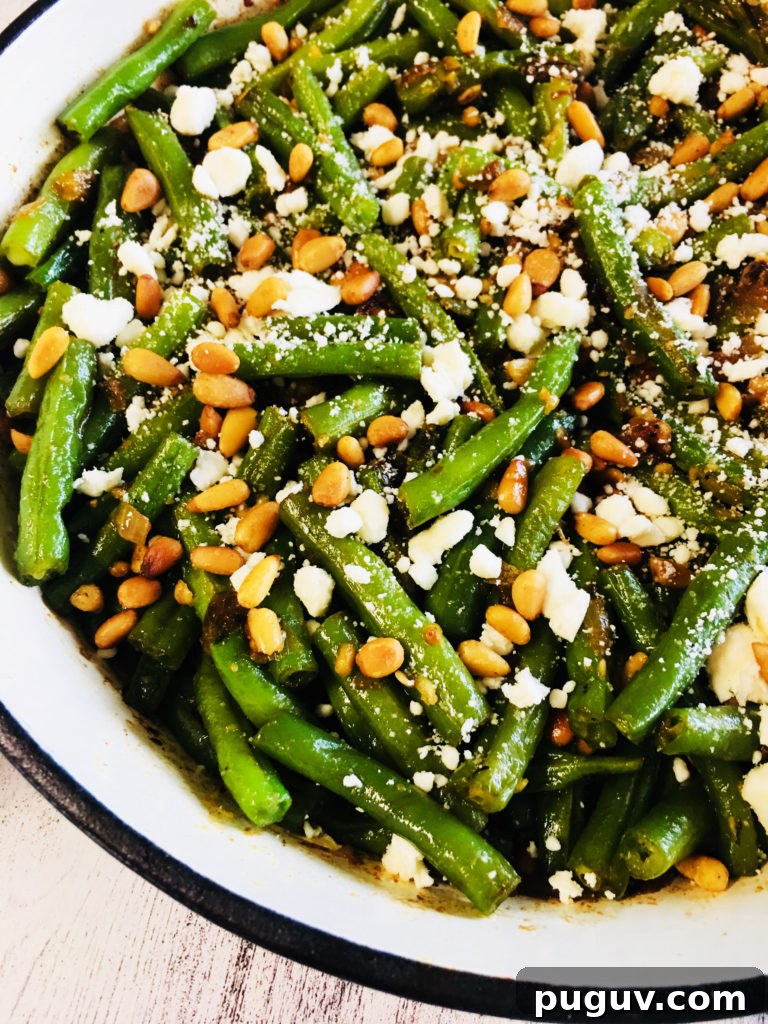 Crispy Baked Sweet Potato Wedges with Garlic Herb Dip 7 Green Beans with Pine Nuts and Feta