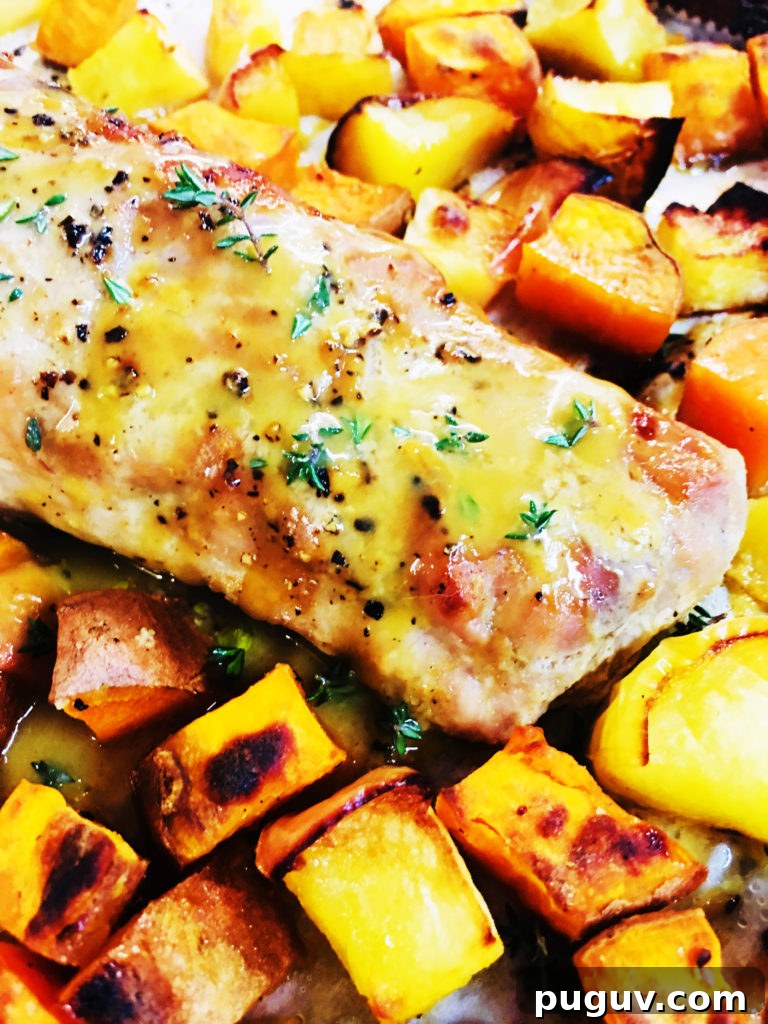 Crispy Baked Sweet Potato Wedges with Garlic Herb Dip 9 Maple Dijon Pork with Apples and Sweet Potatoes
