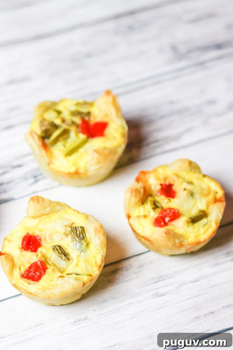 Roasted Red Pepper Asparagus Mini Tarts Roasted Red Pepper Asparagus Mini Tarts
