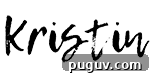 Close up of a signature of Kristin.