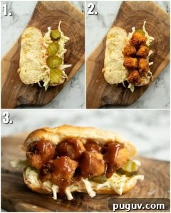 how to make popcorn chicken sandwiches 3 step by step photos showing how to make popcorn chicken sandwiches