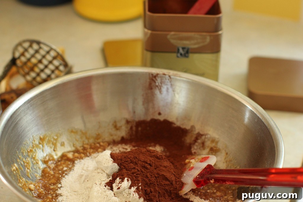 Gluten-Free Chocolate Banana Loaf — Dairy & Egg Free Recipe 11 add the cocoa powder to the buckwheat and chocolate banana loaf