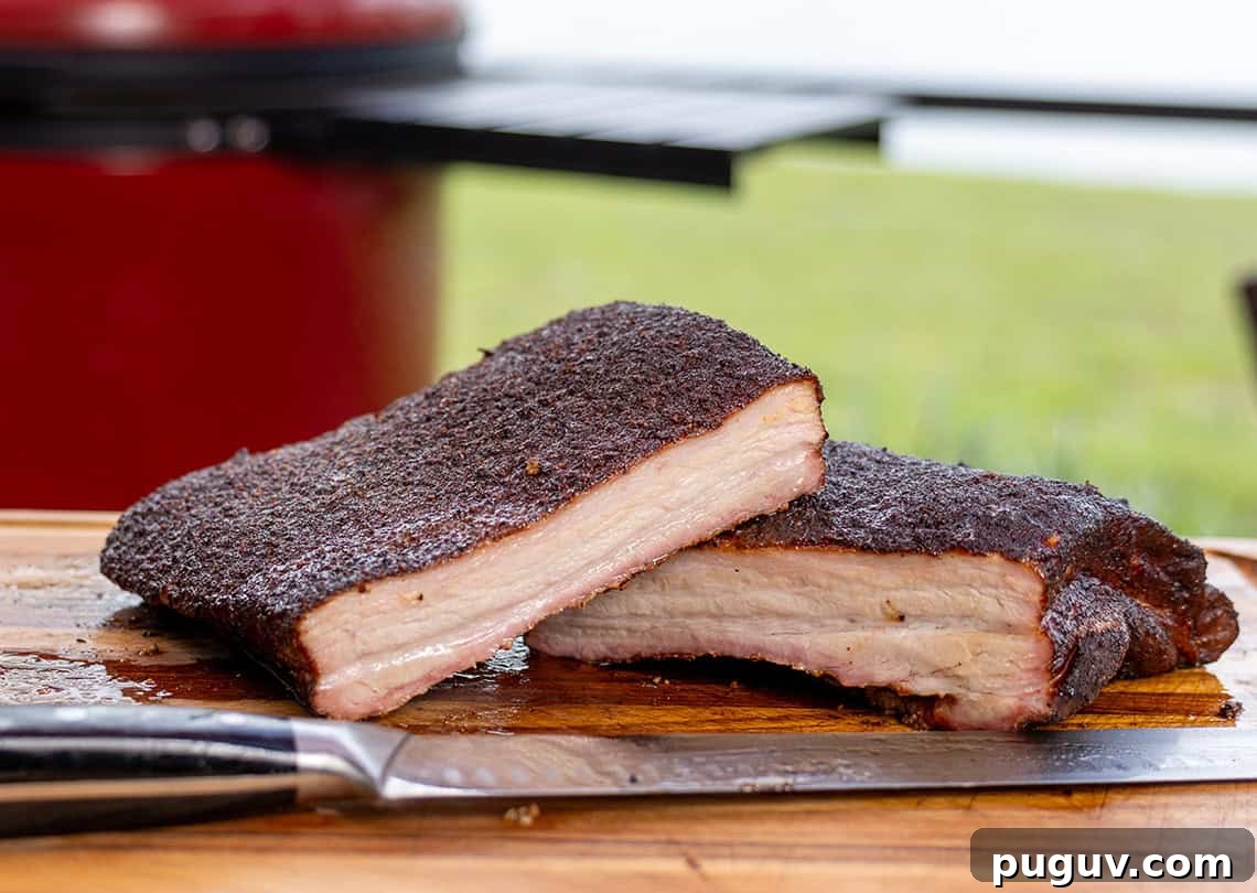 Kamado Joe BBQ Smoked Pork Belly
