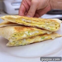15-Minute Egg & Cheese Breakfast Quesadilla Recipe 13 egg and cheese breakfast quesadilla ready to eat