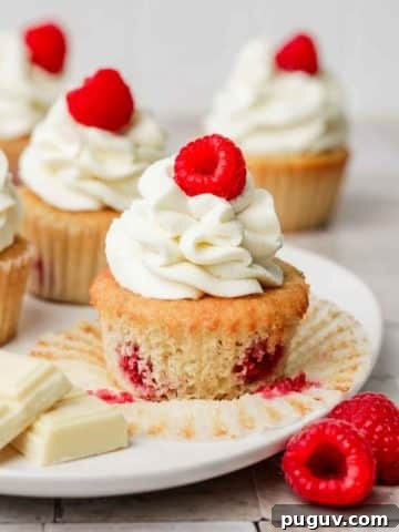 Cupcakes Framboise Chocolat blanc