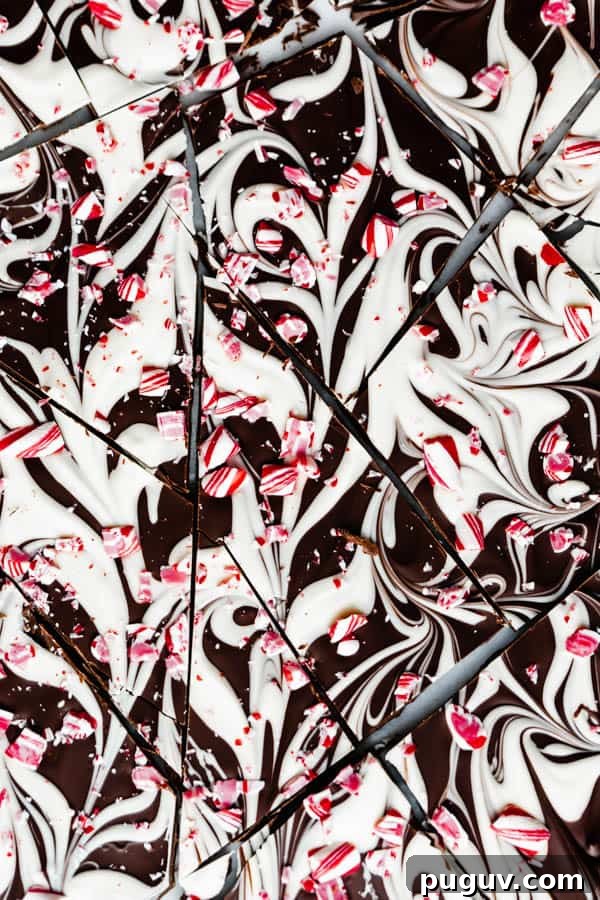 marbled peppermint bark