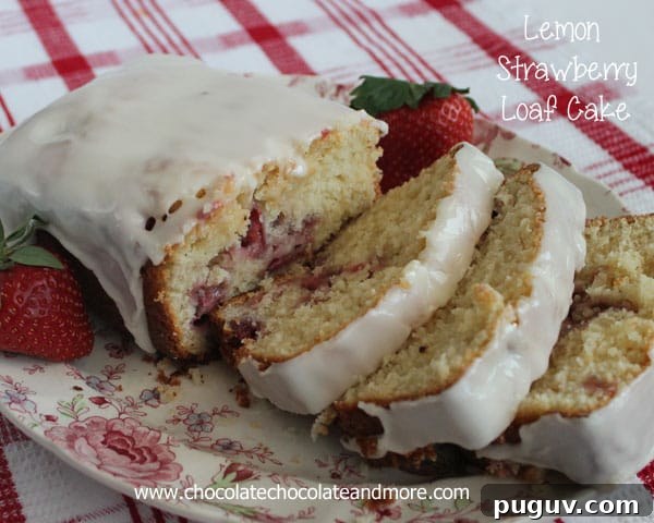 Fresh Strawberry Cobbler Recipe: Homemade Summer Dessert 9 Lemon Strawberry Loaf Cake-tangy and sweet combine to create a delightfully refreshing cake!