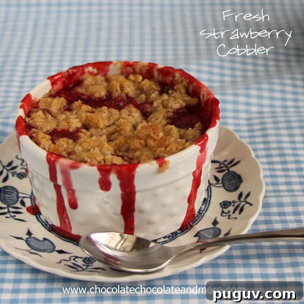 Fresh Strawberry Cobbler Fresh Strawberry Cobbler-Individual cobblers bursting with fresh berry flavor and a crumb topping!