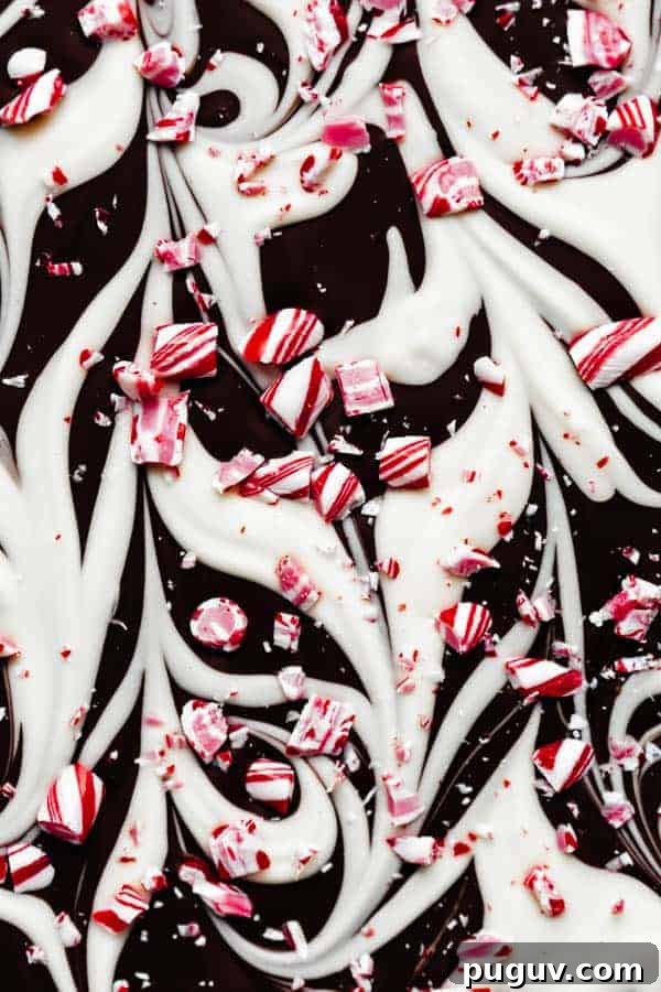 marbled peppermint bark
