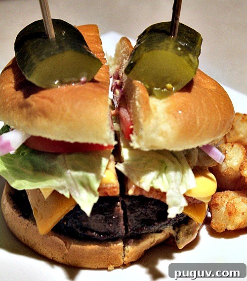 Grill a Perfect Burger: Tips for Juicy, Evenly Cooked Patties 8 Assembled Burger With Tater Tots