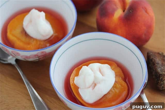 Steamed Ginger Peaches with Creamy Vegan Greek-Style Yogurt 2 Steamed Peaches with Greek Yogurt