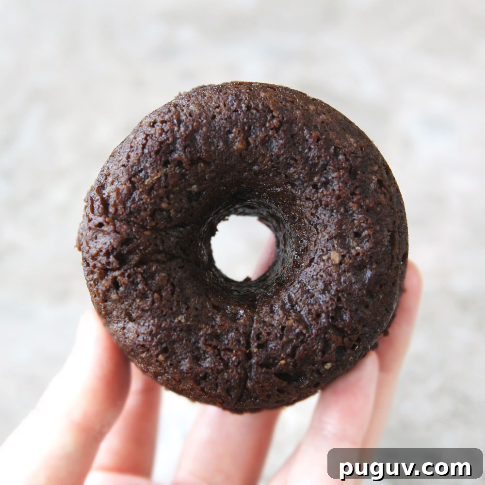 chocolate avocado baked mochi donut
